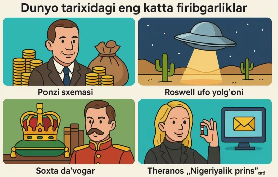 Dunyo tarixidagi eng katta firibgarliklar