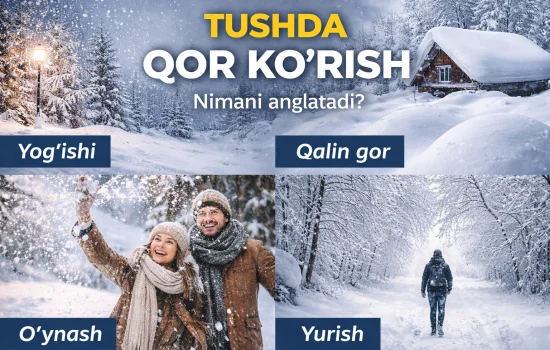 Tushda qor ko‘rish nimani anglatadi?