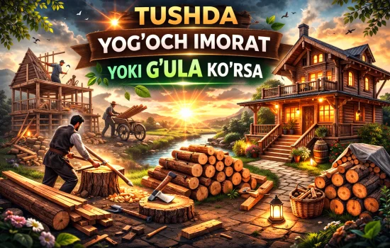 Tushda yog‘och imorat ko‘rish nimani anglatadi?