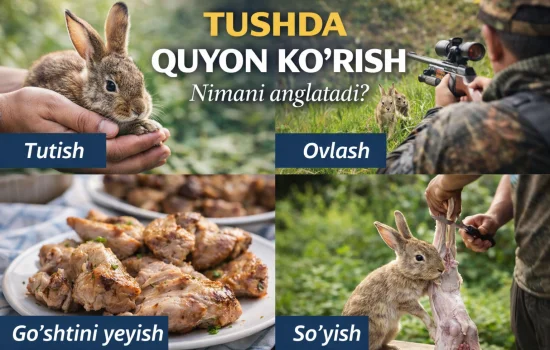 Tushda quyon ko‘rish nimani anglatadi