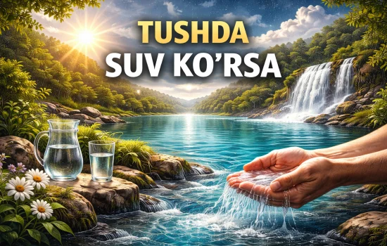 Tushda suv ko‘rish nimani anglatadi?