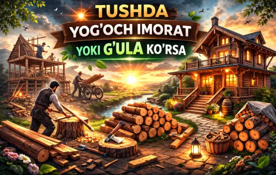 Tushda yog‘och imorat ko‘rish nimani anglatadi?
